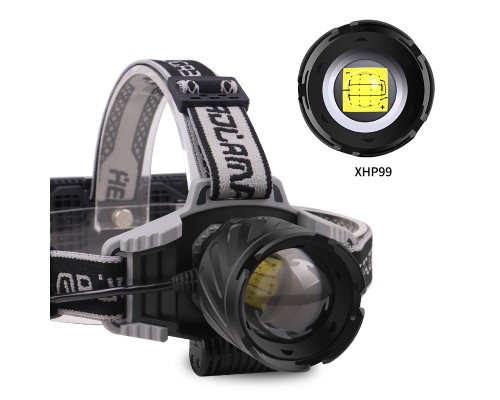 Ps-2099 Profesyonel Xhp99 Led Zoomlu Usb şarj Edilebilir Kafa Lambası