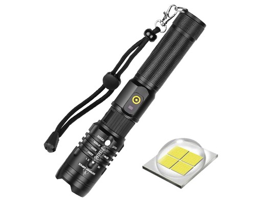 Peakstar Ps-080 Zoomlu Xhp 50 Led Usb şarj Edilebilir Profesyonel El Feneri