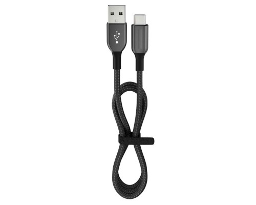 15 Watt 3A Usb-A To Type-C 1.2M Hızlı Şarj Kablosu Siyah FC36