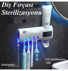 Diş Fırçası Sterilizatörü - Diş Macunu Tutucu Fv568