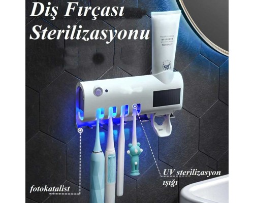 Diş Fırçası Sterilizatörü - Diş Macunu Tutucu Fv568