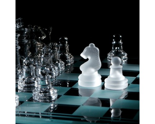 Glass Chess Cam Satranç Takımı (20 Cm X 20 Cm)