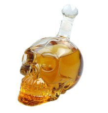 1000 Ml Crystal Head Kuru Kafa İçki şişesi