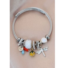 çelik Yusufçuk Model Charm Bilezik - Tj-bb4110