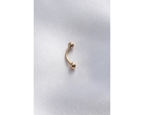 316l Cerrahi çelik Gold Renk Minimal Toplu Banana Piercing - Tj-pr1140