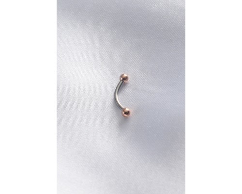 316l Cerrahi çelik Rose Renk Minimal Toplu Gümüş Renk Banana Piercing - Tj-pr1146