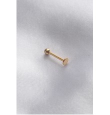 316l Cerrahi çelik 10 Mm Gold Renk Dudak Piercing - Tj-pr1165