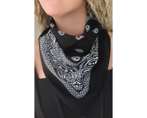 Siyah Renk Bandana - Tj-bnd1001