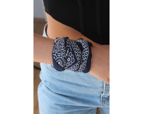 Lacivert Renk Bandana - Tj-bnd1004