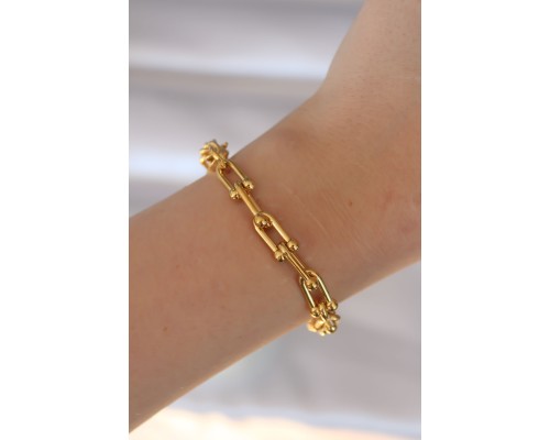 316L Çelik Gold Renk Tiffany Bileklik - TJ-BB6086