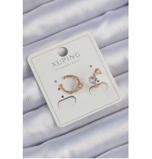 Xuping Rose Renk Zirkon Taşlı Yıldız Model Earcuff Küpe - Tj-bkp9427