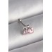 316L Çelik Gümüş Renk Pembe Zirkon Taşlı Kalp Tragus Piercing - TJ-PR1235