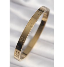 316L Çelik Gold Renk Cartier Model Kadın Kelepçe - TJ-BB6737