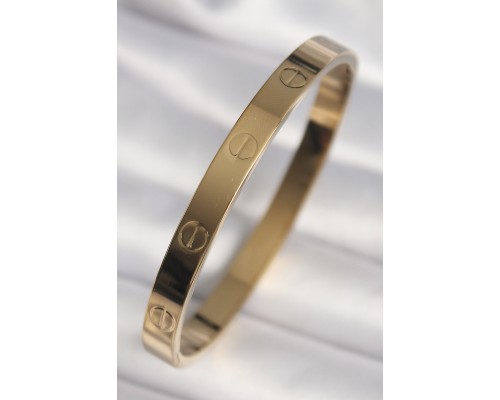 316L Çelik Gold Renk Cartier Model Kadın Kelepçe - TJ-BB6737