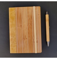 Ahşap Defter Ve Bambu Touchpen Kalem Seti