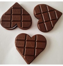 Kalp Tasarımlı çikolata Not Defteri