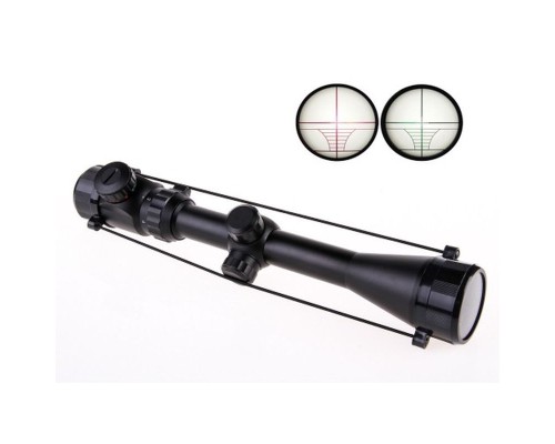 3-9X40 Zoomlu Çıft Işıklı Dürbünü Montaj Kelepçeli