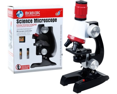 Eğitici Mikroskop Kiti Zoom Led Işıklı 100x 400x 1200x St1200x