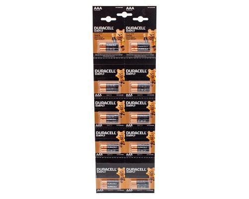 Duracell 1.5V İnce AAA 20'li Alkalin Pil LR03/MN20