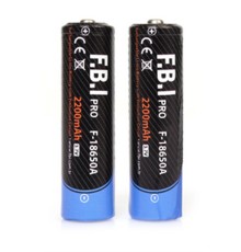 F.b.i F 18650a 3.7v 2200mah şarj Edilebilir Li-ion Pil El Feneri Pili 2 Adet