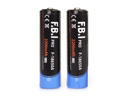 F.b.i F 18650a 3.7v 2200mah şarj Edilebilir Li-ion Pil El Feneri Pili 2 Adet