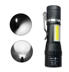 Zoomlu şarjli Cob Led Güçlü El Feneri Wb-017