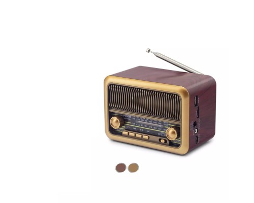 Nostaljik Görünümlü Bluetooth Destekli FM Radio NS3315