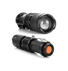 KM-87 Polis Tipi Zoomlu Şarjlı Metal Dağ Kamp Cep Feneri Cree Led 2300 Lumens