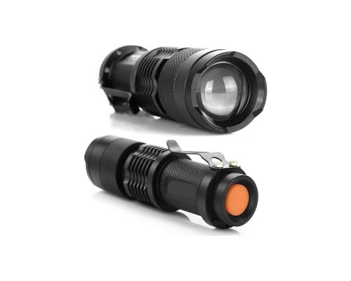 KM-87 Polis Tipi Zoomlu Şarjlı Metal Dağ Kamp Cep Feneri Cree Led 2300 Lumens