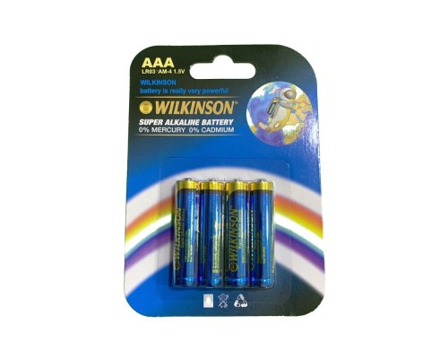 WILKINSON AAA LR03 AM-4 4'lü 1.5 V Süper Alkalin İnce Pil