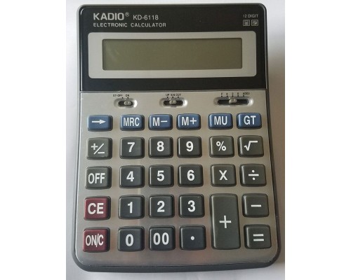 Kadio Kd-6118 12 Haneli Büyük Boy Hesap Makinesi