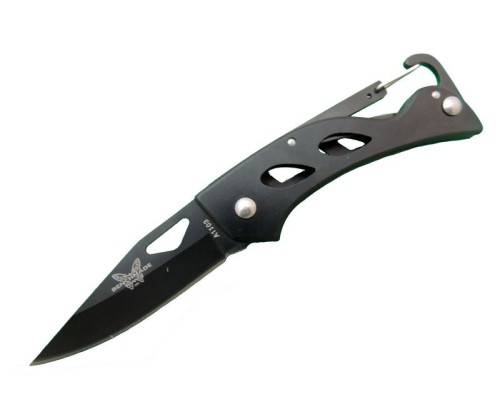 Benchmade A1103B Siyah Kamp Çakı 15 cm - Kancalı Metal Saplı