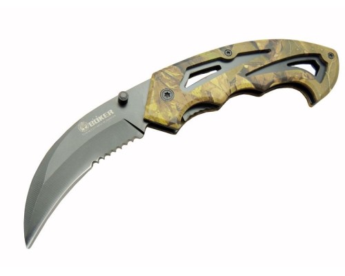 Böker 2-6 Karambit Outdoor Çakı 19 cm - Plastik Kamuflaj Saplı