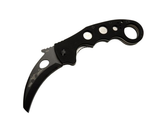 Böker Emerson 0504 BK Siyah Karambit Kamp Çakı 20cm- Manuel, Kemerlikli