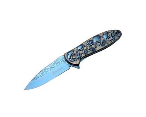 Browning YSTL2955BL Kurukafa Blue Çakı 19,5 cm  Manuel, Kemerlikli