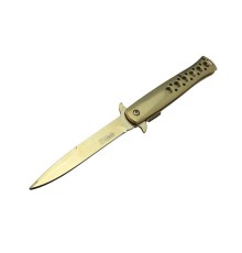 Tac-force 1111a T-lite Gold Kamp / Av çakısı 23cm- Yarı Otomatik, Metal Sap, Kemerlikli