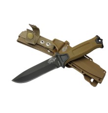 Tiger Tactical Htm 1041 B Kahverengi Outdoor / Survival Bıçak 27cm - Kauçuk Sap, Kılıflı, Kutulu