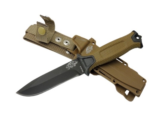 Tiger Tactical Htm 1041 B Kahverengi Outdoor / Survival Bıçak 27cm - Kauçuk Sap, Kılıflı, Kutulu