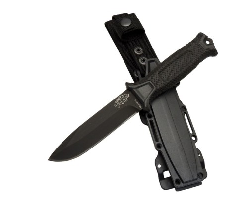 Tiger Tactical HTM 1041 A Siyah Outdoor / Survival Bıçak 27cm - Kauçuk Sap, Kılıflı, Kutulu