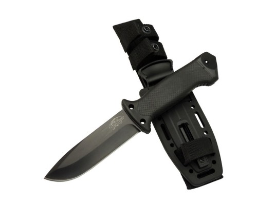 Tiger Tactical Htm 3321 A Siyah Outdoor / Survival Bıçak 27cm - Kauçuk Sap, Kılıflı, Kutulu