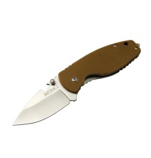 Crkt 3329 Brw Heat Kamp çakı 18cm - Metal Sap, Kılıflı, Açacaklı, Perçinli