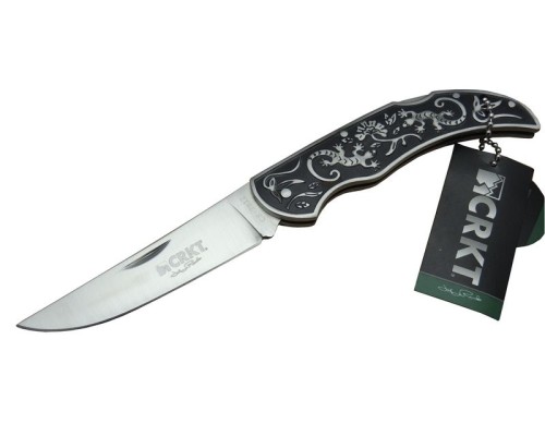 CRKT F817 Kamp Çakı 21 cm - Metal İşlemeli Sap, Manuel