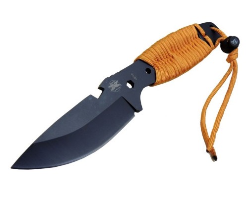 DPX Gear Assault 0238TRN Kamp Bıçağı 22,5 cm - Turuncu, Metal; İpli Sap