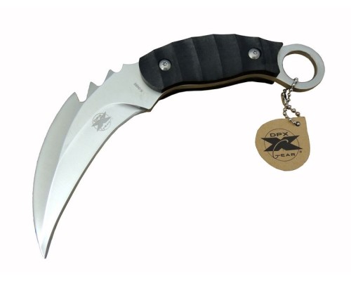 DPX Gear Kargo X 0485 Tırtıklı Karambit Outdoor Bıçak 20 cm - Kılıflı