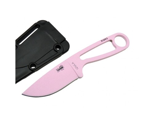 İzula Esee 51455PNK Pembe Kamp Bıçağı 16 cm - Komple Metal, Plastik Kılıflı