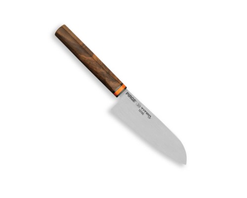 12105 Titan East Santoku şef Bıçağı 16 Cm - Ceviz Sap