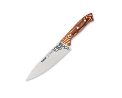 32160 Elite Şef Bıçağı 19 cm - Perçinli Kahverengi Kompozit Sap