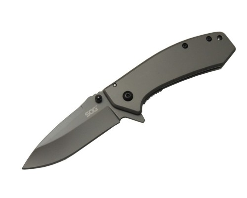 SOG 0286 Titanyum Lindos Kamp Çakı 17 cm - Metal Sap, Yarı Otomatik