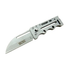 Sog Ac78 Gri Yaprak Kamp çakı 14,5 Cm - Metal Sap, Kılıflı