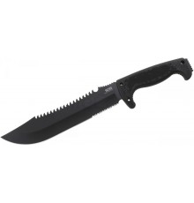 Sog F03T Kamp Tırtıklı Testereli Outdoor Pala / Bıçak 39 cm - Kauçuk Saplı